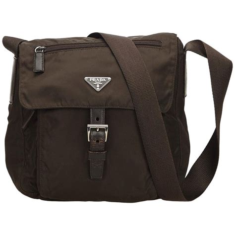 prada messenger bag brown|prada messenger bag men's.